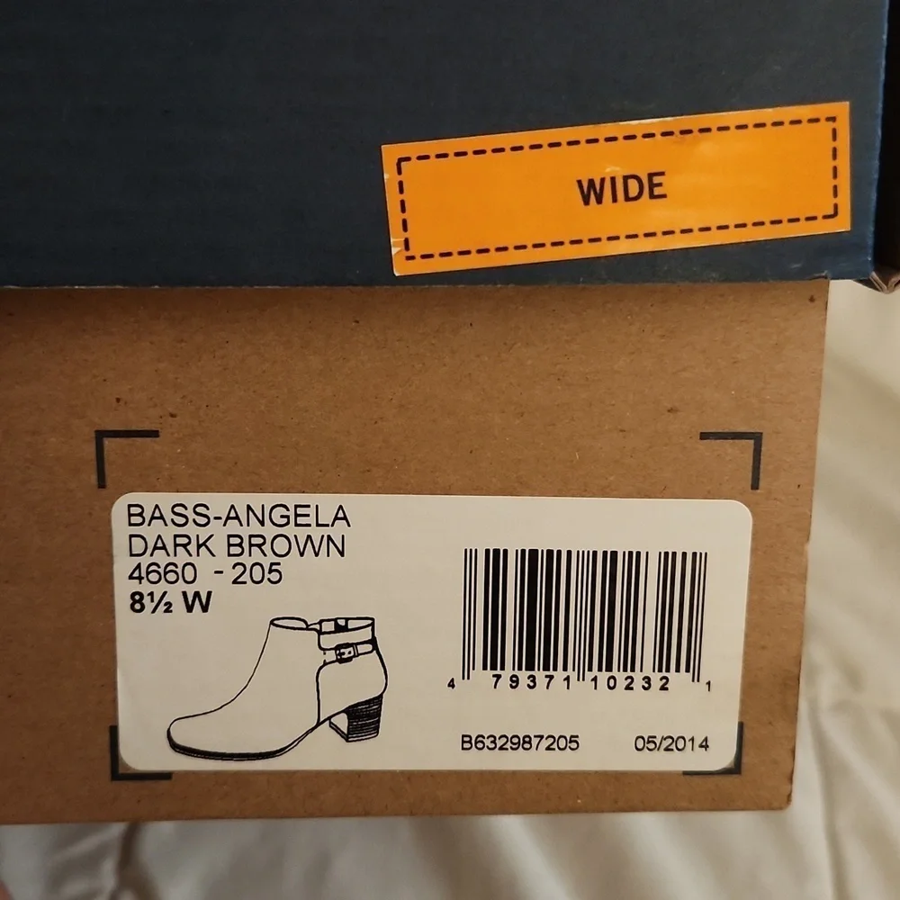 G.H. Bass & Co. SZ 8.5W Dark Brown Ankle Boots - Picture 7 of 7